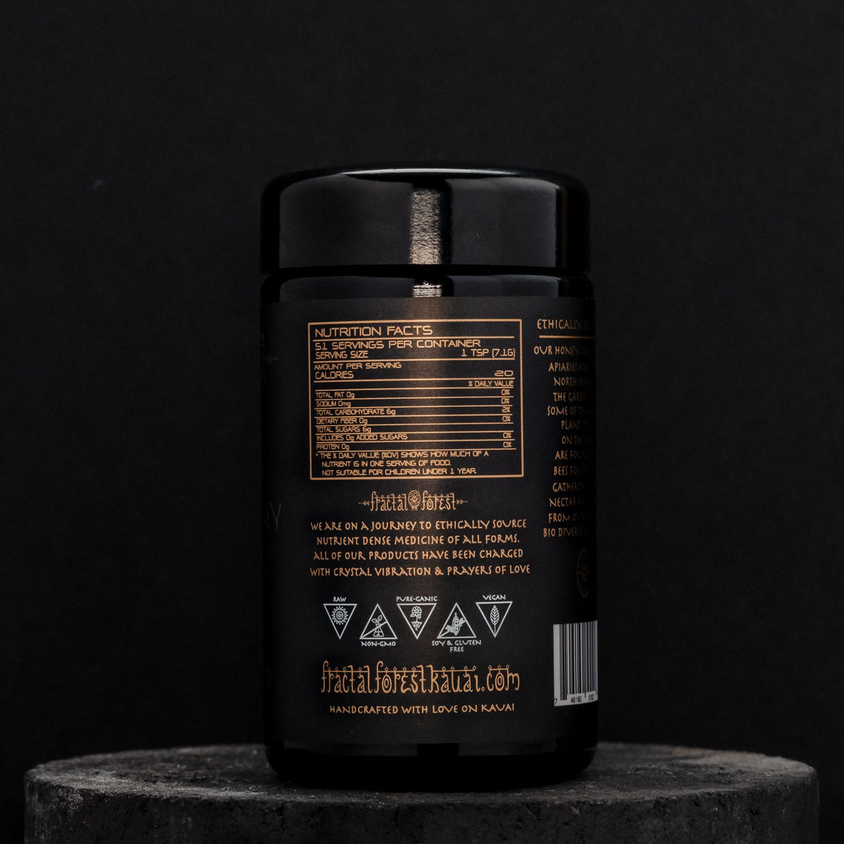 Raw Kauai Honey Fractal Forest